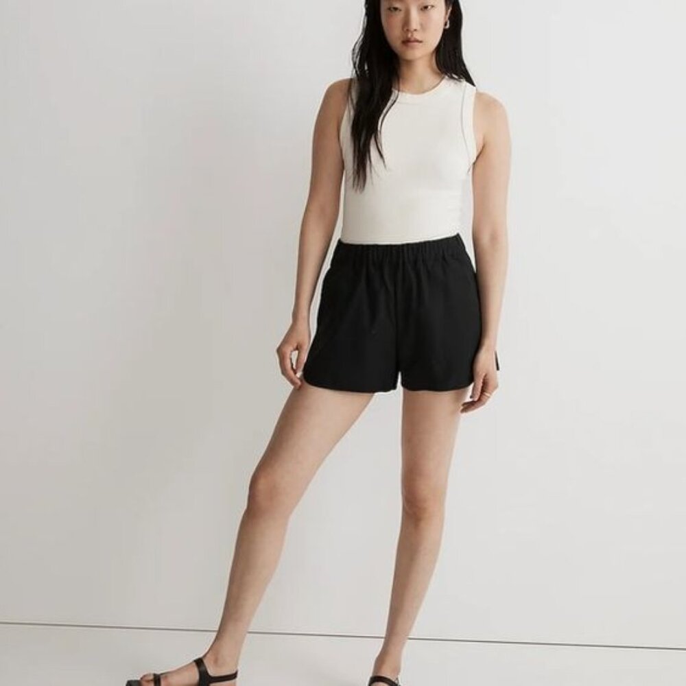 Madewell - Pull-On Shorts H5956 | Size Medium | Almost Black Navy